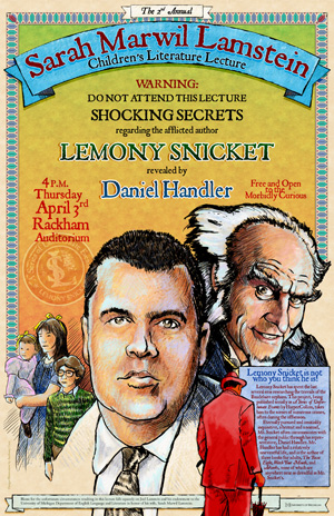 Lamstein Lecture 2008: Daniel handler/Lemony Snicket Poster, 12 X 18