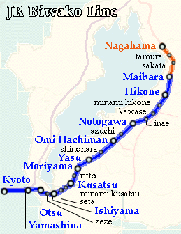 MAP OF BIWAKO LINE